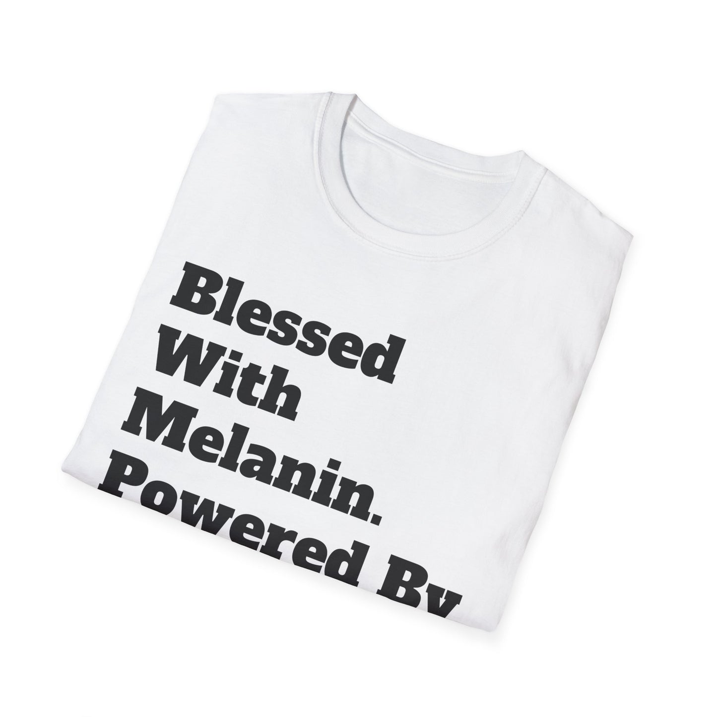 Blessed With Melanin Dad Shirt – Powered By Purpose Dad AF T-Shirt – Black Father’s Day Gift – Strong Black Dad Tee – Melanin King Apparel