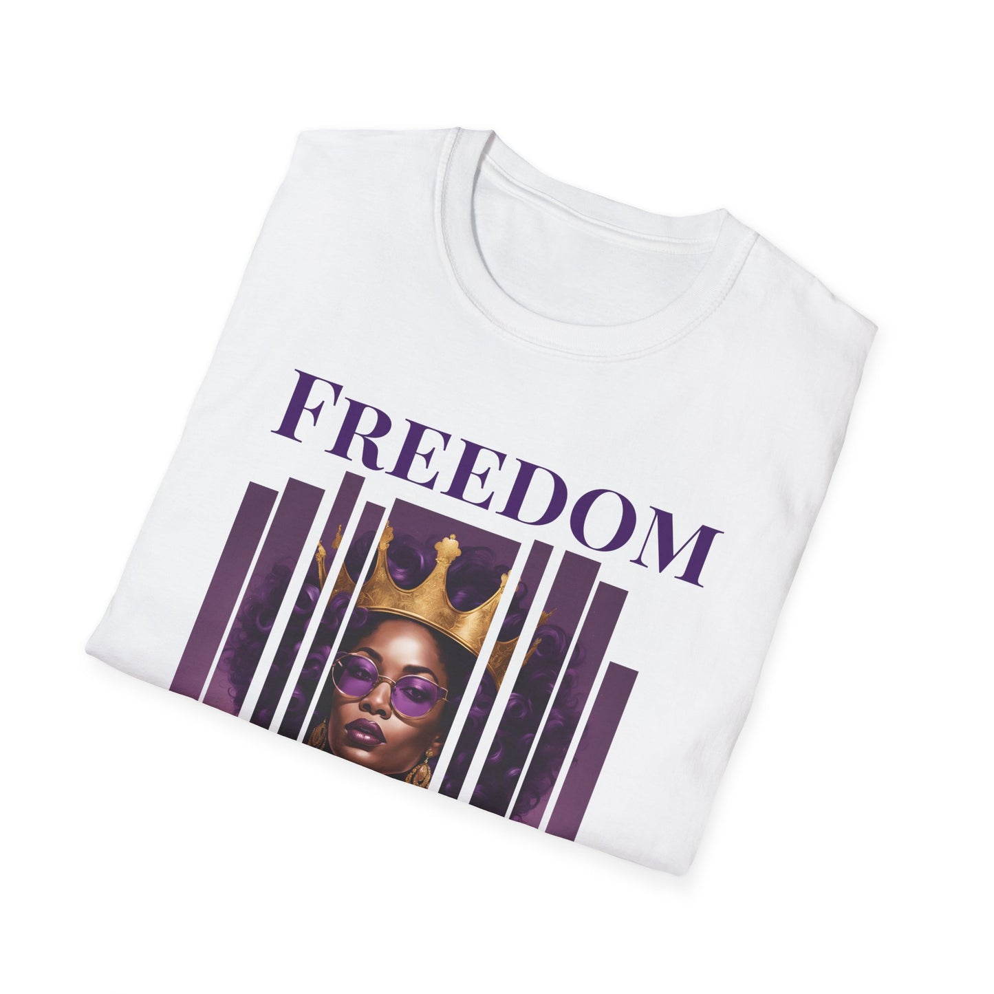 Freedom Looks Like Me T-Shirt – Black Woman Empowerment Tee in Purple | FirstBorn Nation Apparel