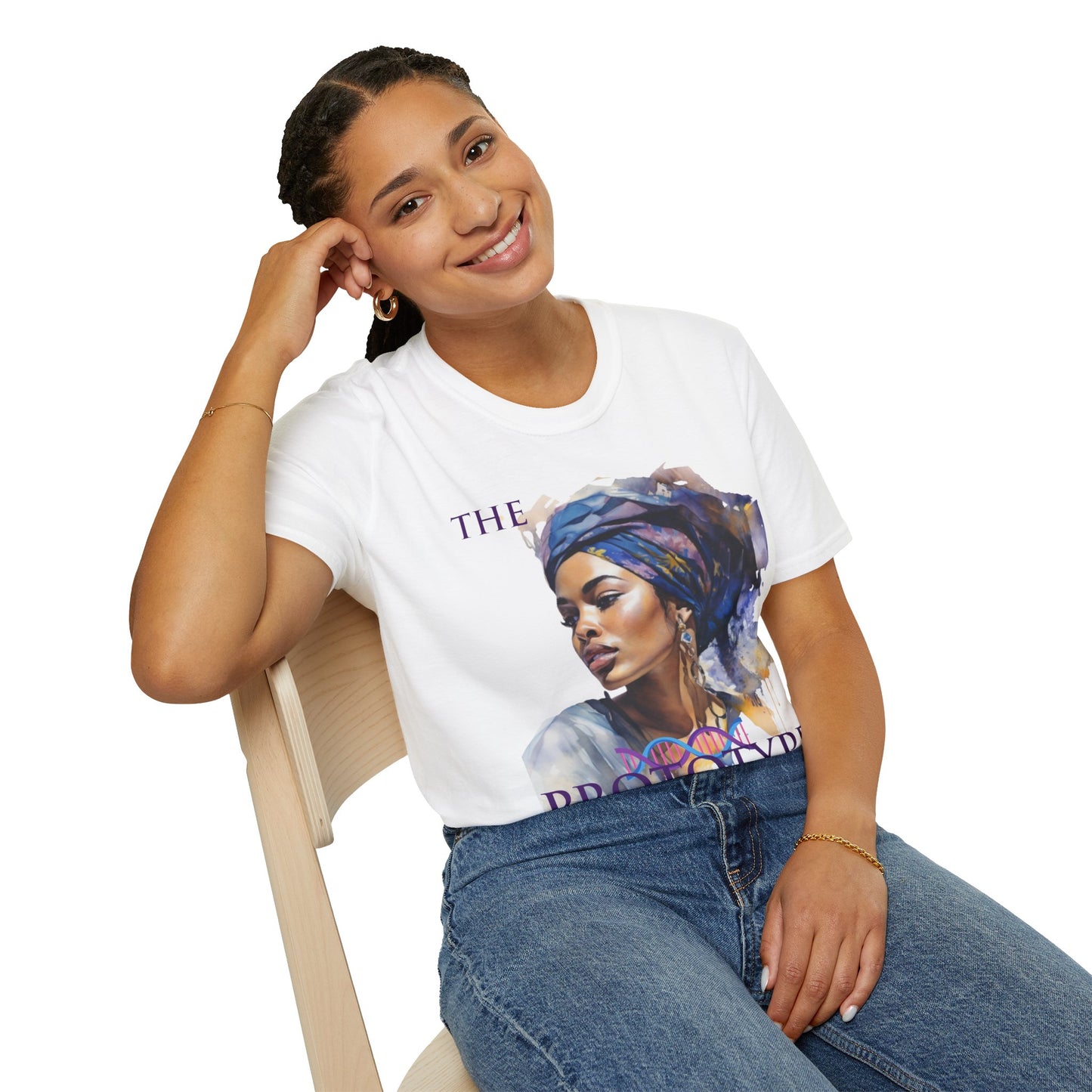 The Prototype T-Shirt – Black Woman Graphic Tee in Purple | FirstBorn Nation Original