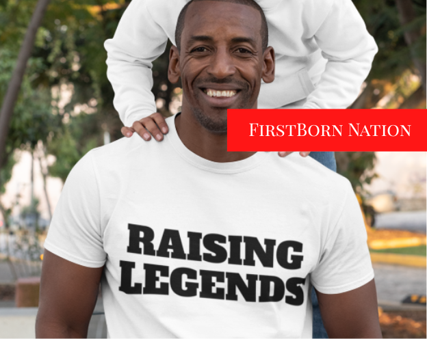 Raising Legends Father’s Day T-Shirt | Black Father Pride Tee. Father's Day Gift T-Shirt. Juneteenth.